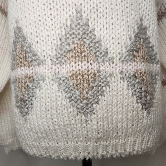 80s Scandanavian Winter Sweater - Picture 6 of 8